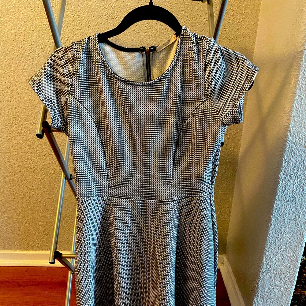 Le Lis Black & White Swing Dress